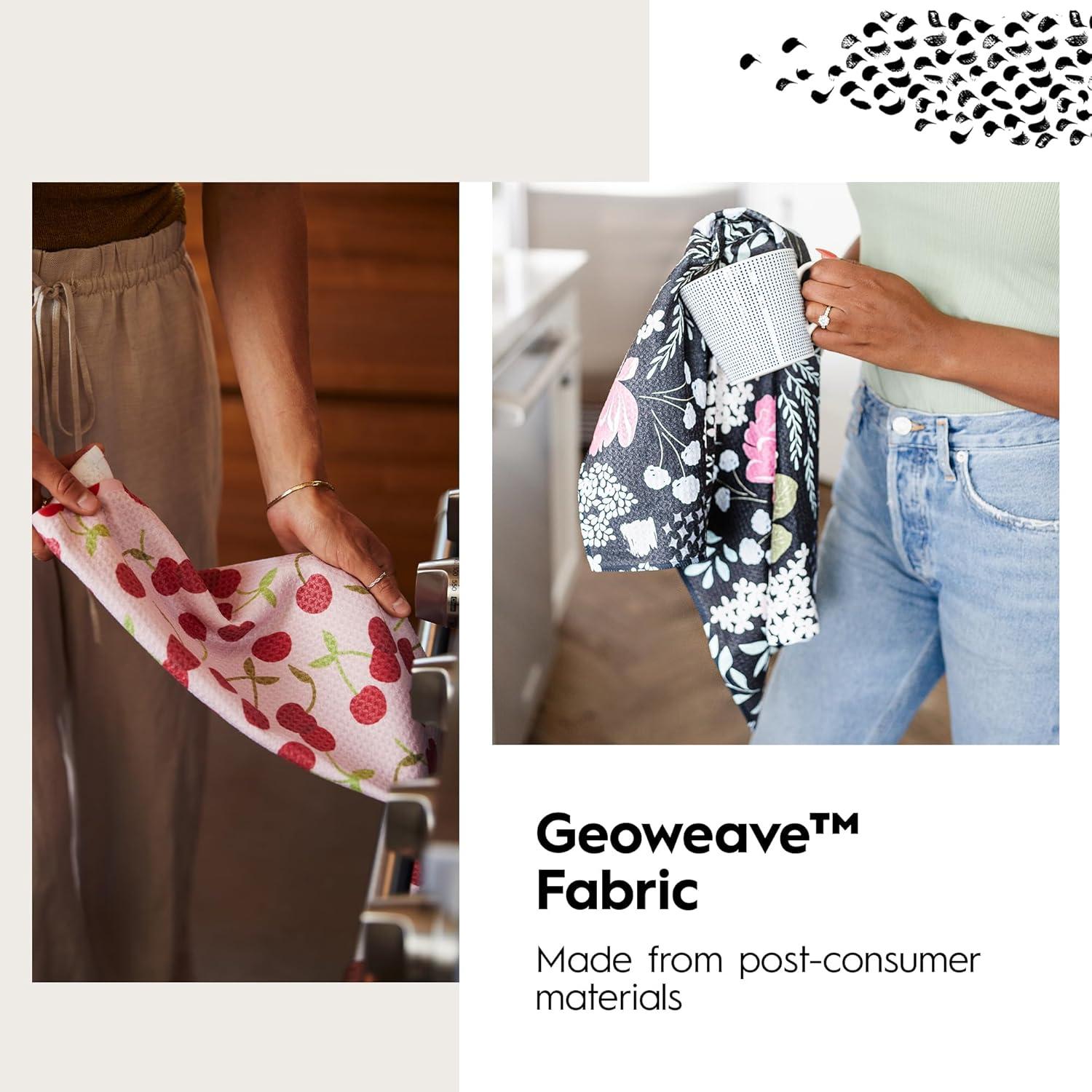 Toallas de Cocina GEOMETRY Microfibra 45.72x76.2 cm (2 Pzs)