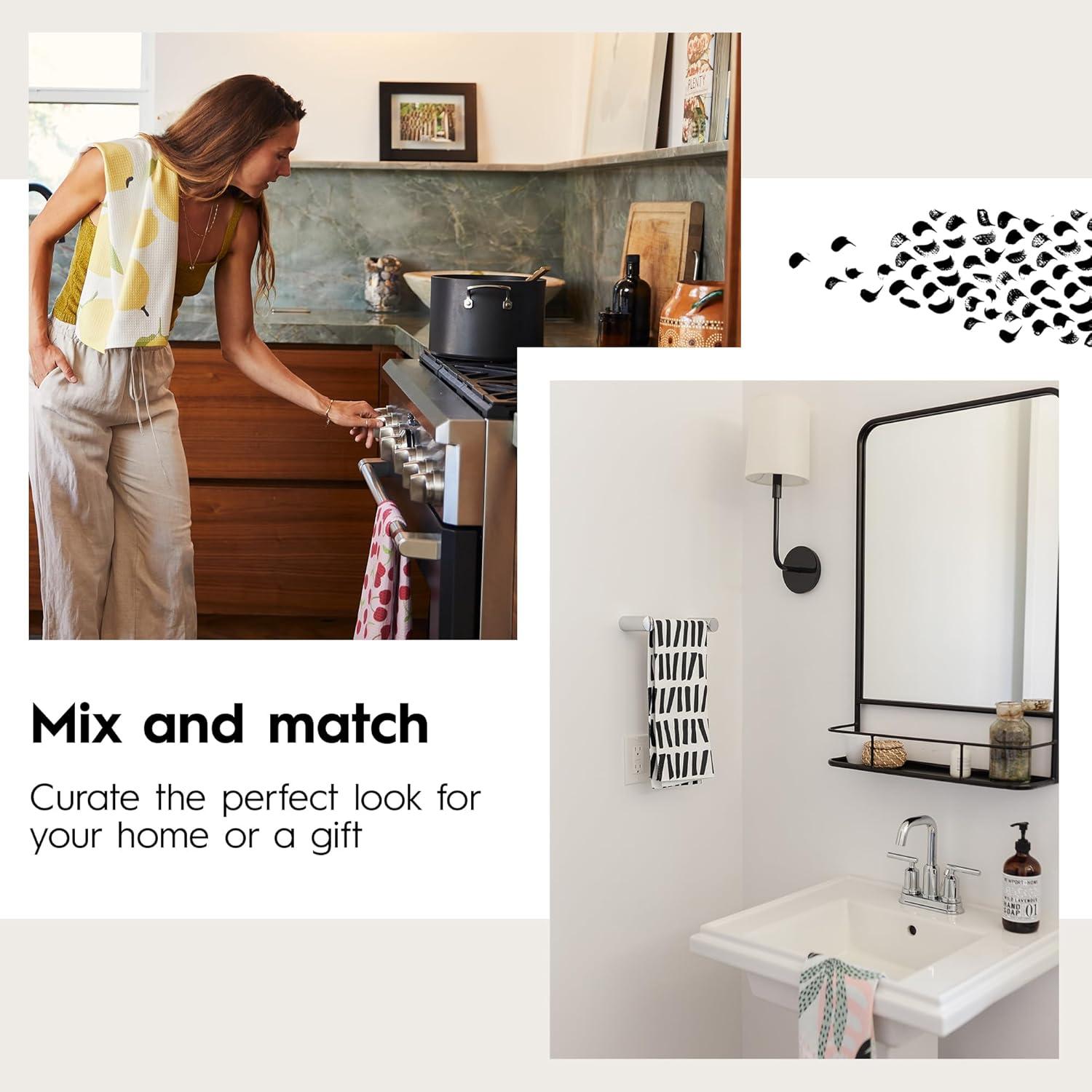 Toallas de Cocina GEOMETRY Microfibra 45.72x76.2 cm (2 Pzs)