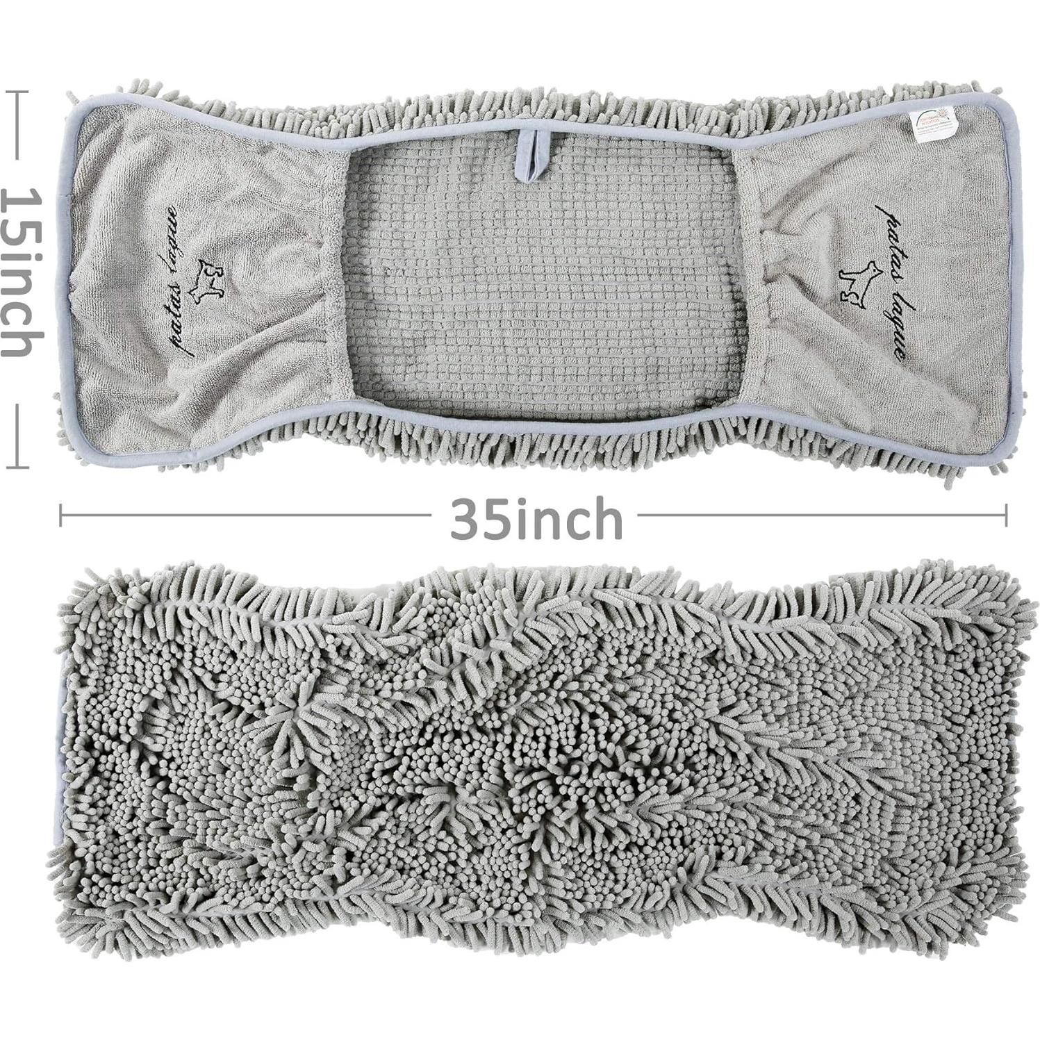 Toalla Absorbente para Perros Patas Lague 88.9x38.1cm Gris