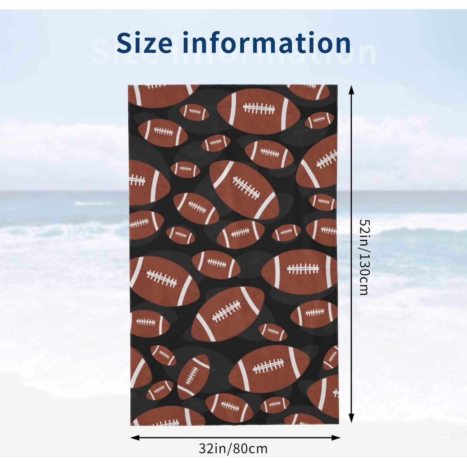 Toalla de Playa HKHEHOP Microfibra 132x81 cm Secado Rápido