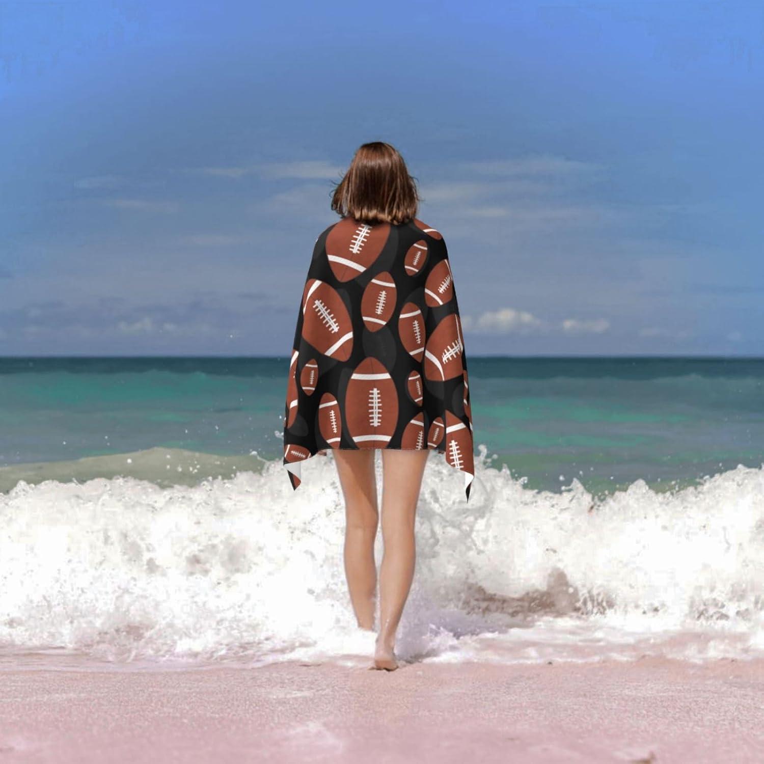 Toalla de Playa HKHEHOP Microfibra 132x81 cm Secado Rápido