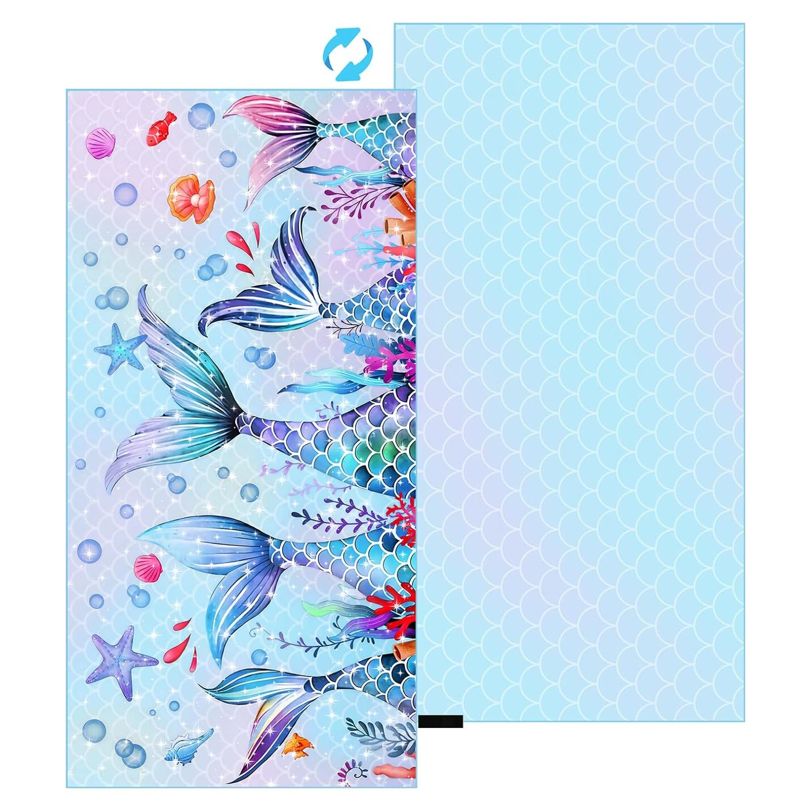 Toalla de Playa MelonBoat Sirena Microfibra 160x80 cm Secado Rápido