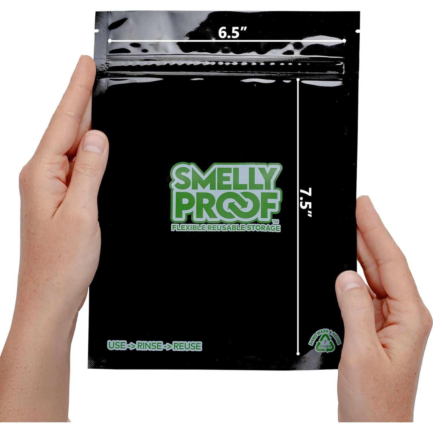 10 Bolsas Reutilizables Smelly Proof para Alimentos 28 Oz