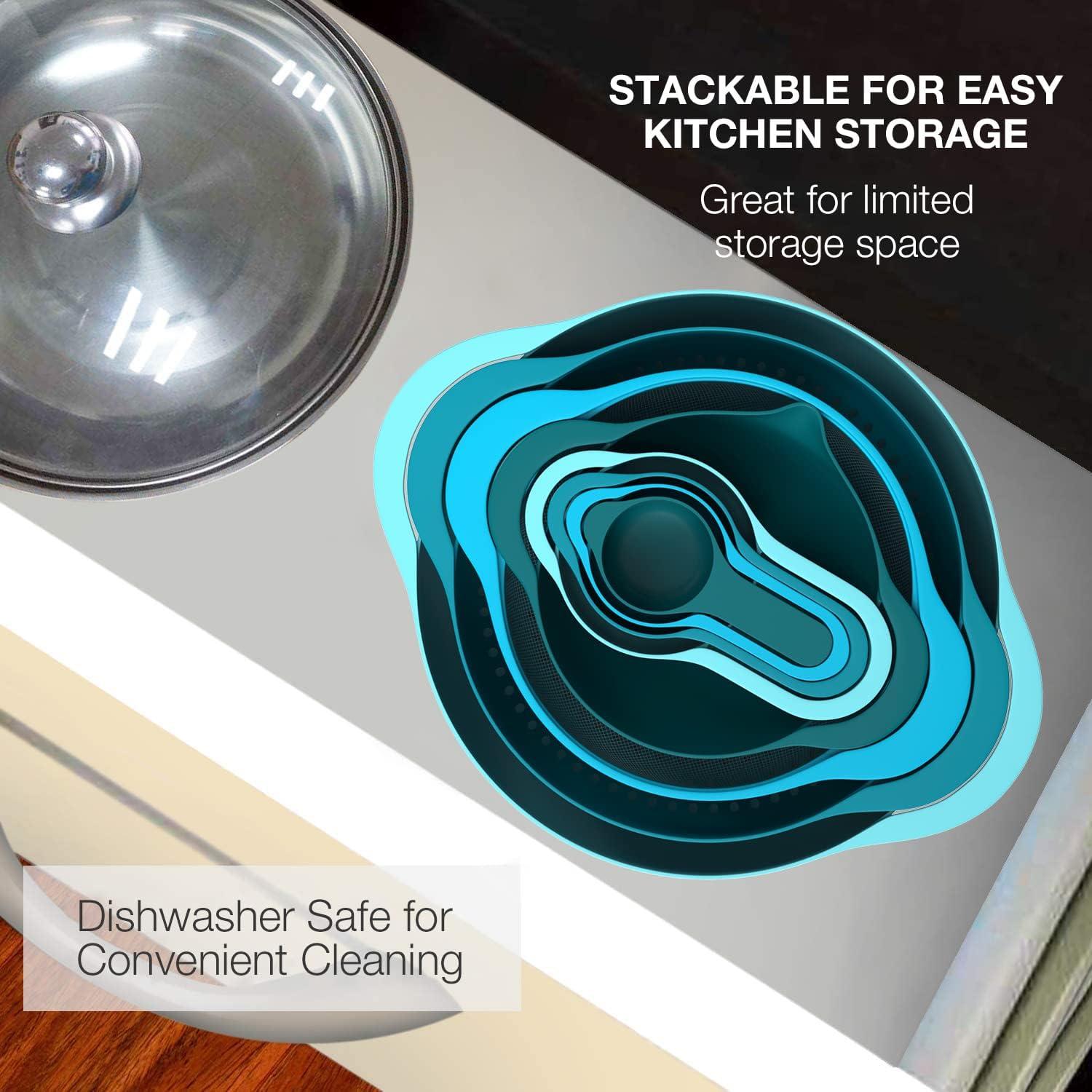 Juego de Tazones Mezcladores Pantula 8 Piezas Plástico Sin BPA