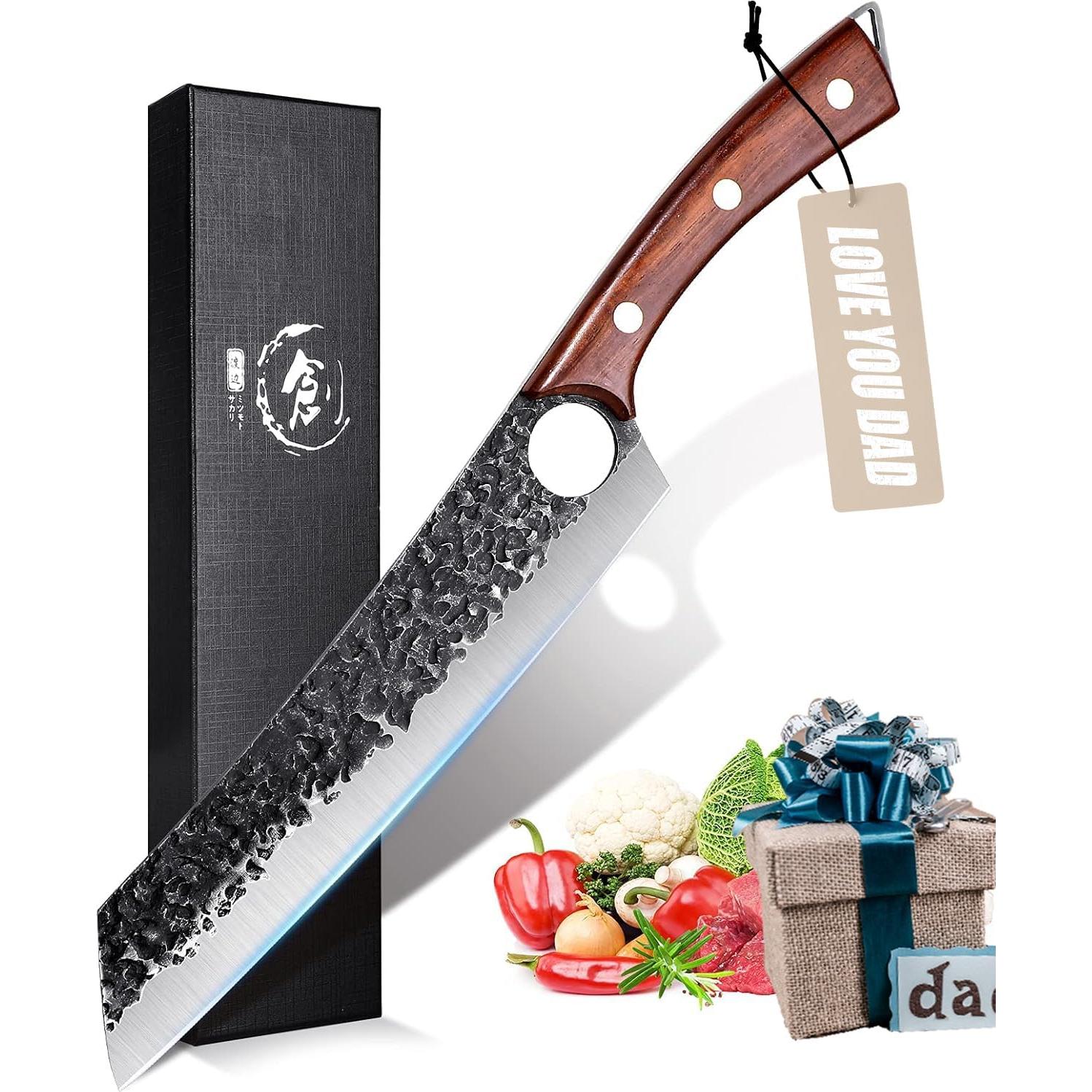 Cuchillo de Chef Dragón Púrpura 21.6 cm Acero Alto Carbono
