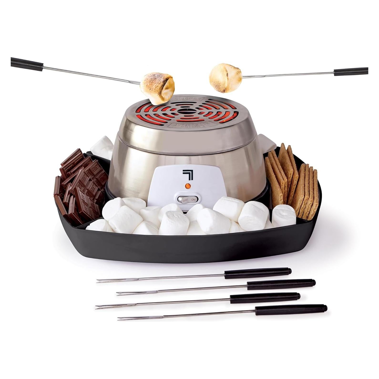 Fabricante de S'mores Eléctrico Sharper Image - Kit 8 Piezas