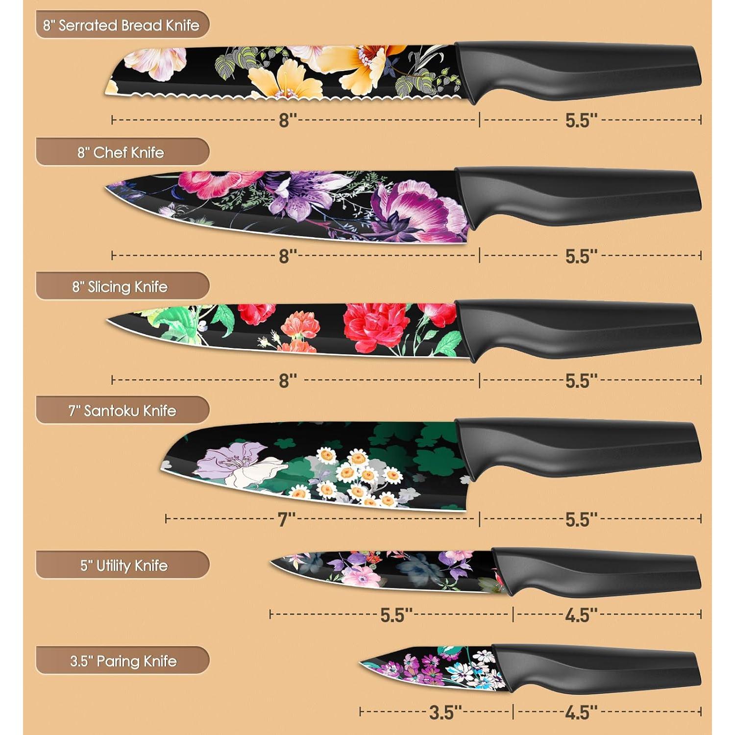 Juego de cuchillos de cocina Astercook 12 piezas acero inoxidable