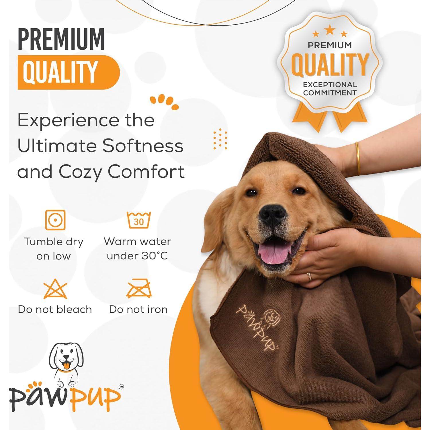 Toallas PAWPUP para Secar Perros - Microfibra Ultra Absorbente 2 Unidades