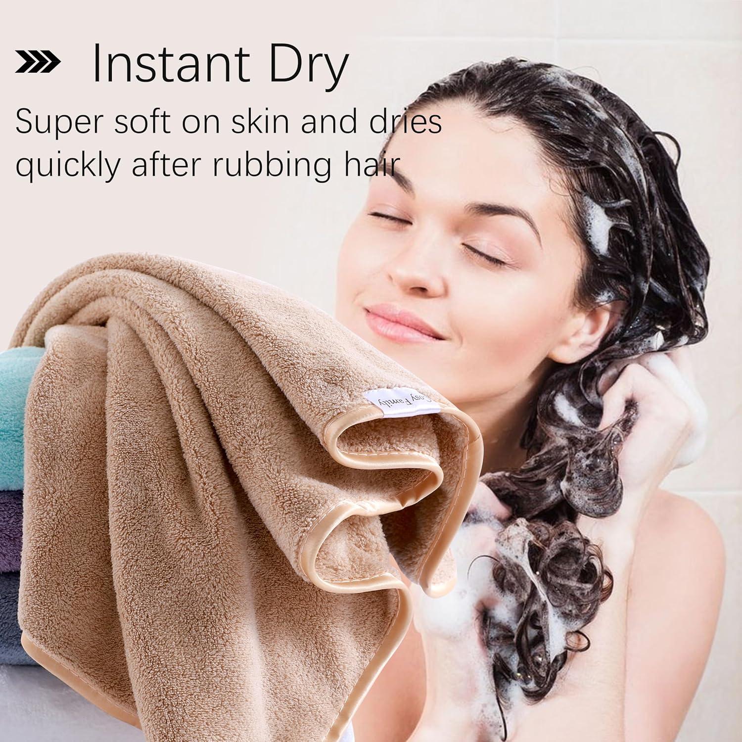 Toallas de Mano Microfibra Cosy Family 6 Piezas 40x71 cm