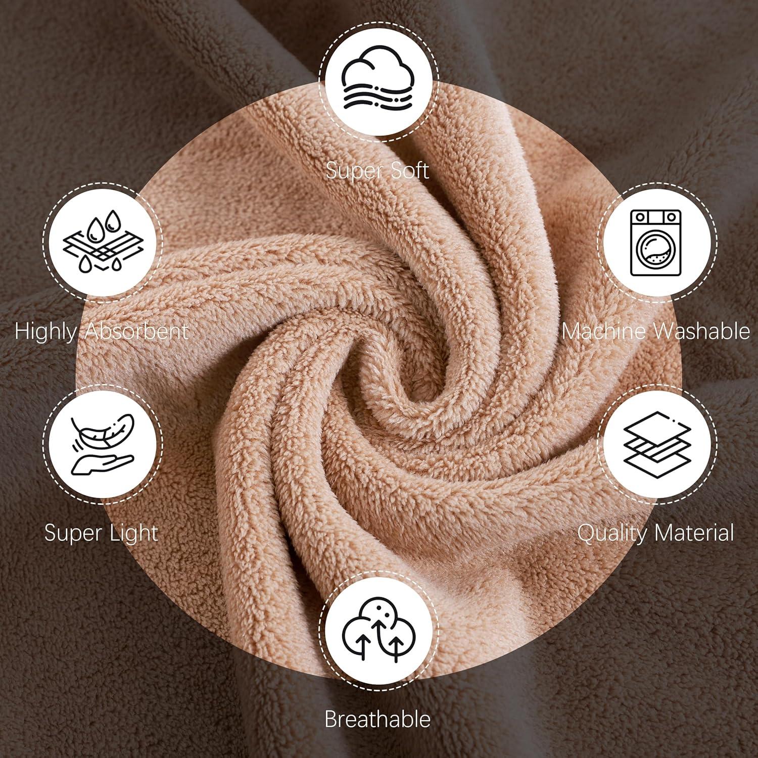 Toallas de Mano Microfibra Cosy Family 6 Piezas 40x71 cm