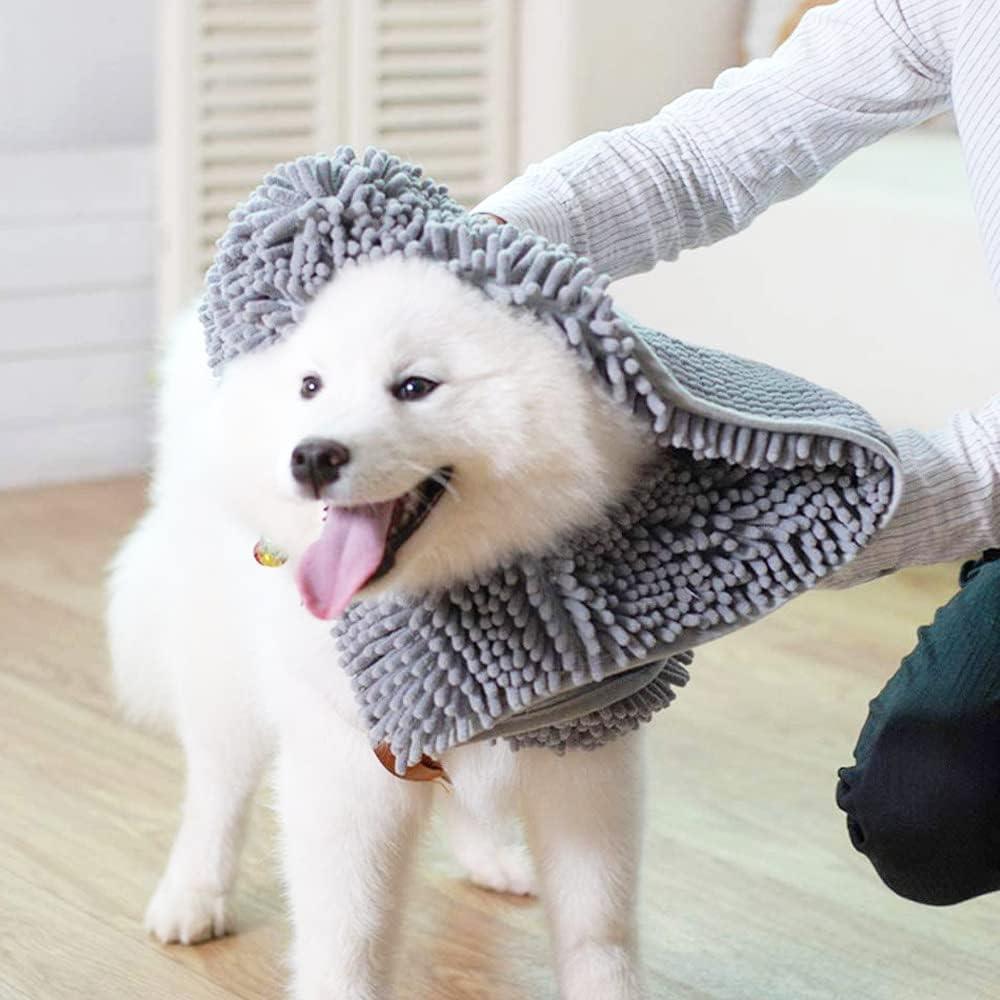 Toalla Secadora de Perros Muddy Mat Microfibra 33x79cm Gris