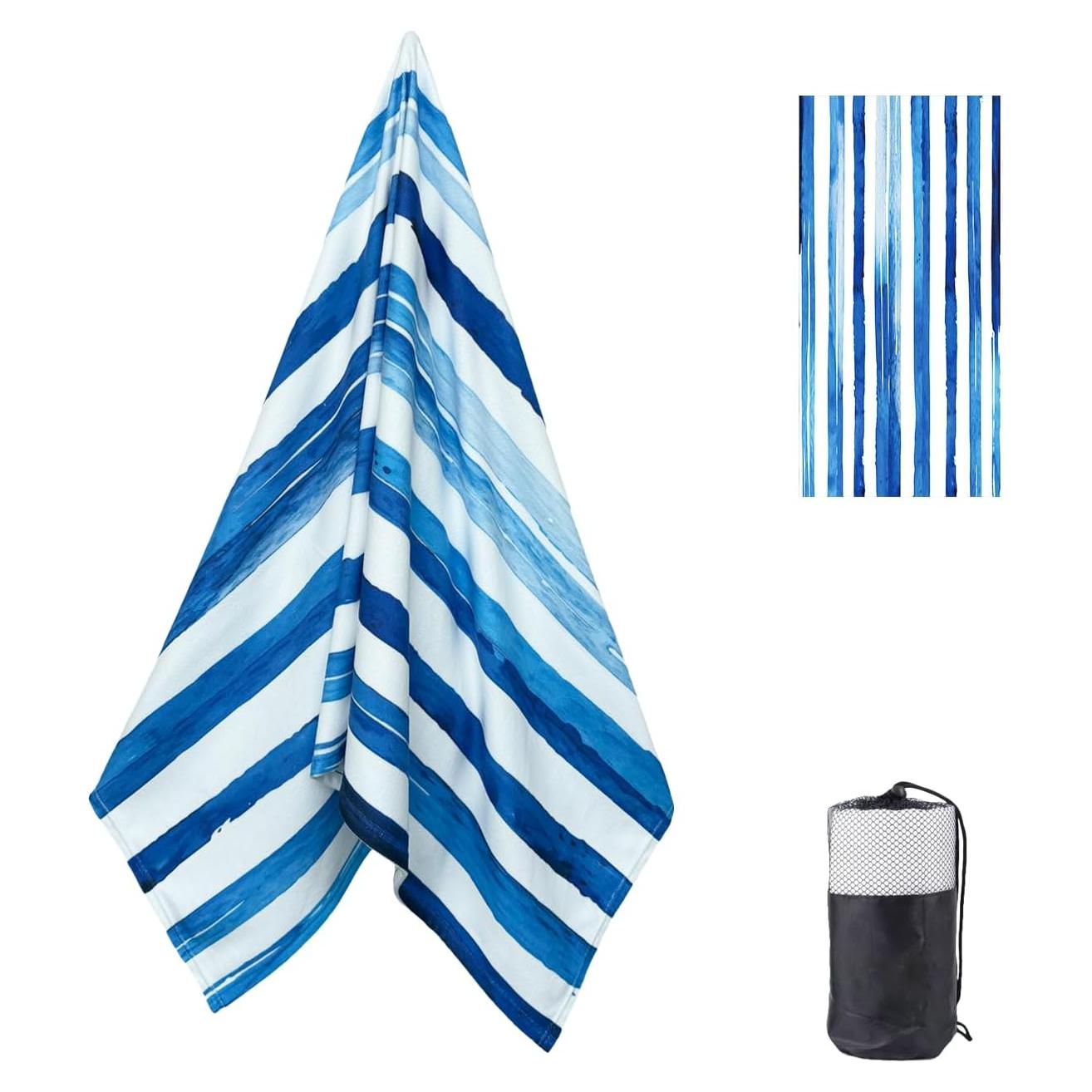 Toalla de Playa ROLJZTY Microfibra 152x76 cm Secado Rápido