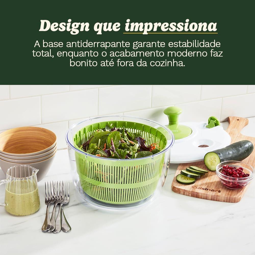 Ensaladera Cuisinart 5qt - Lavar y Secar Verduras y Frutas