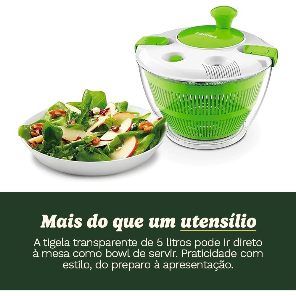 Ensaladera Cuisinart 5qt - Lavar y Secar Verduras y Frutas