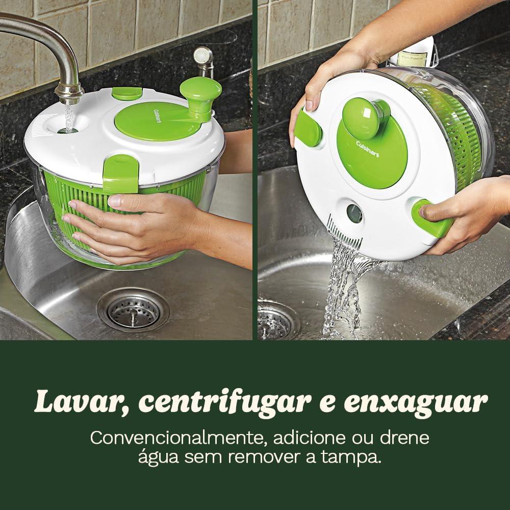 Ensaladera Cuisinart 5qt - Lavar y Secar Verduras y Frutas