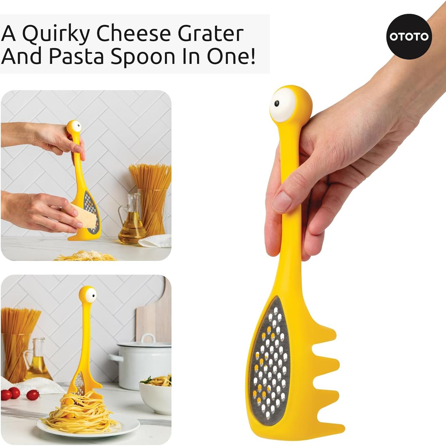 Cuchara de Pasta 2 en 1 OTOTO Multi Monster - Amarillo