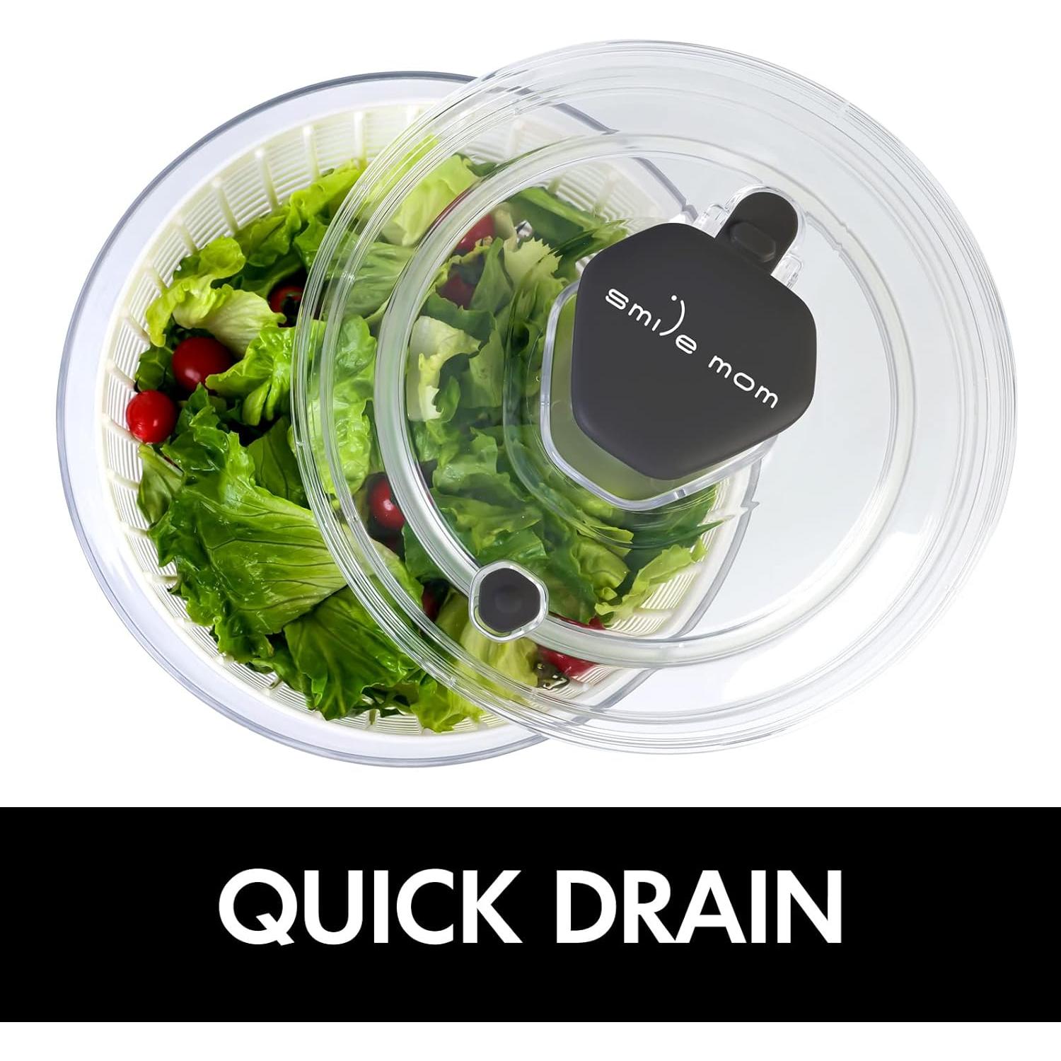 Centrifugadora de ensaladas Sonrisa Mamá 6.3 Qt blanca