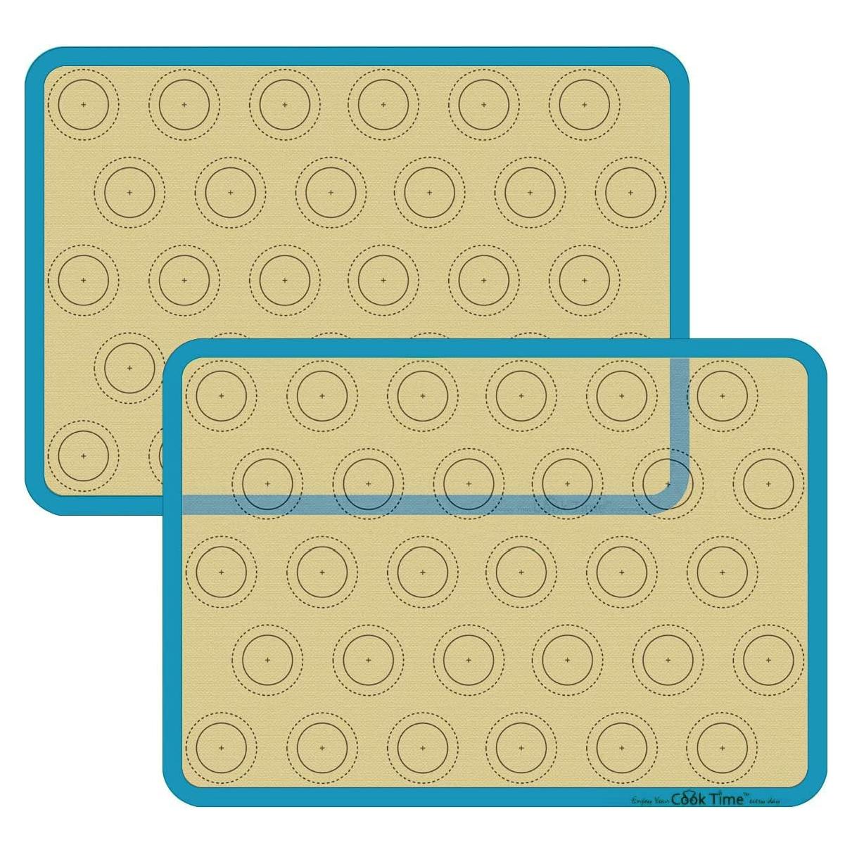 Tapete de Silicona Antiadherente Cook Time - 2 Piezas para Macarons
