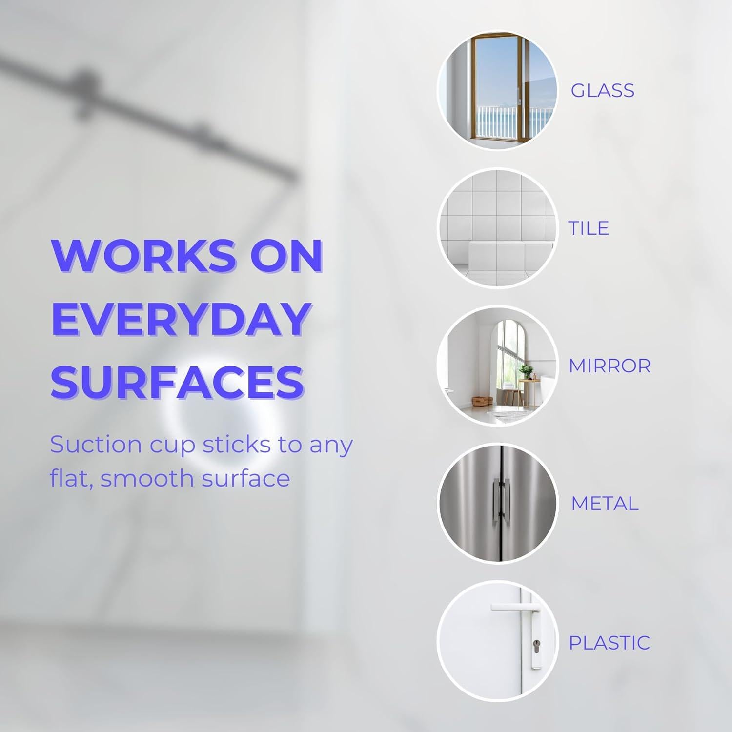 Soporte para teléfono hula+ Mini ajustable negro para ducha