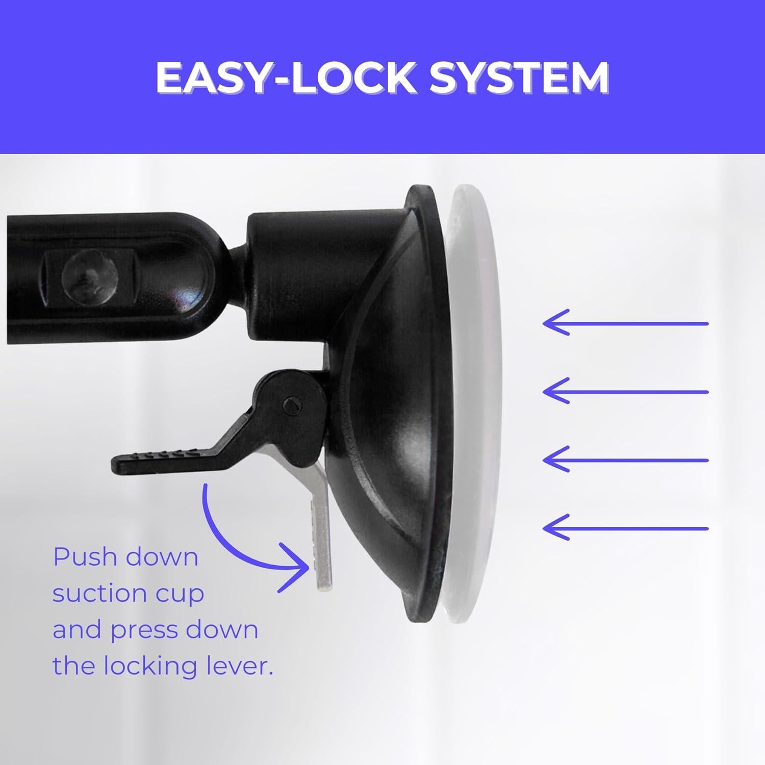 Soporte para teléfono hula+ Mini ajustable negro para ducha