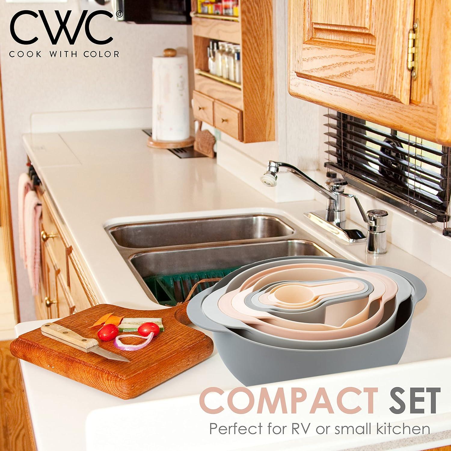 Juego de Bolas Nidificables Cook with Color Rosa 8 Piezas