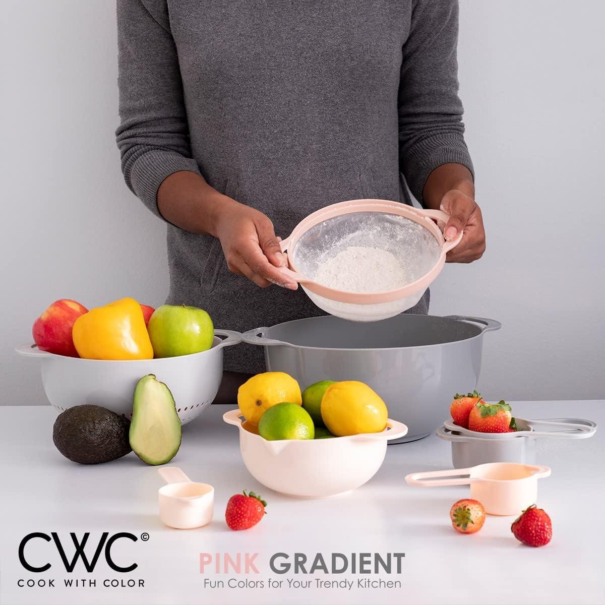 Juego de Bolas Nidificables Cook with Color Rosa 8 Piezas