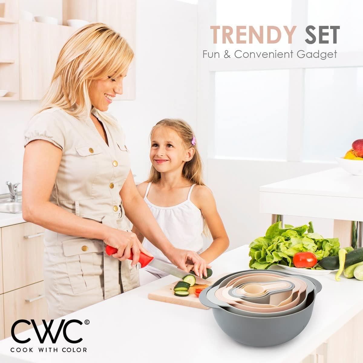 Juego de Bolas Nidificables Cook with Color Rosa 8 Piezas