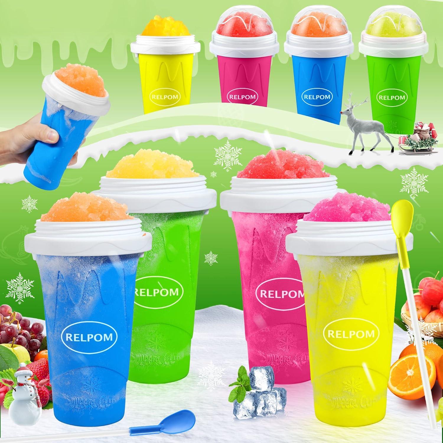 Taza Hacedora de Slushie RELPOM Verde 330ml Silicona