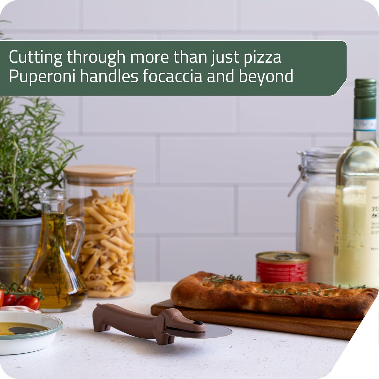 Cortador de Pizza Peleg Design Puperoni Perro Acero Inoxidable