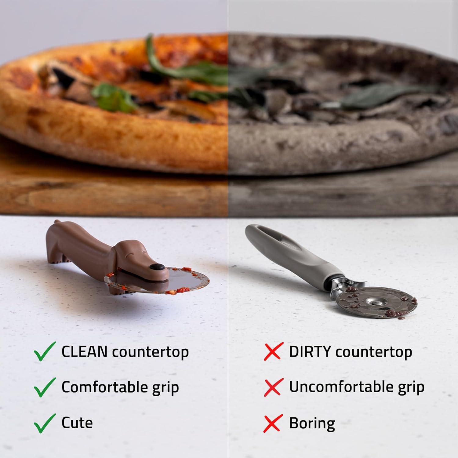 Cortador de Pizza Peleg Design Puperoni Perro Acero Inoxidable