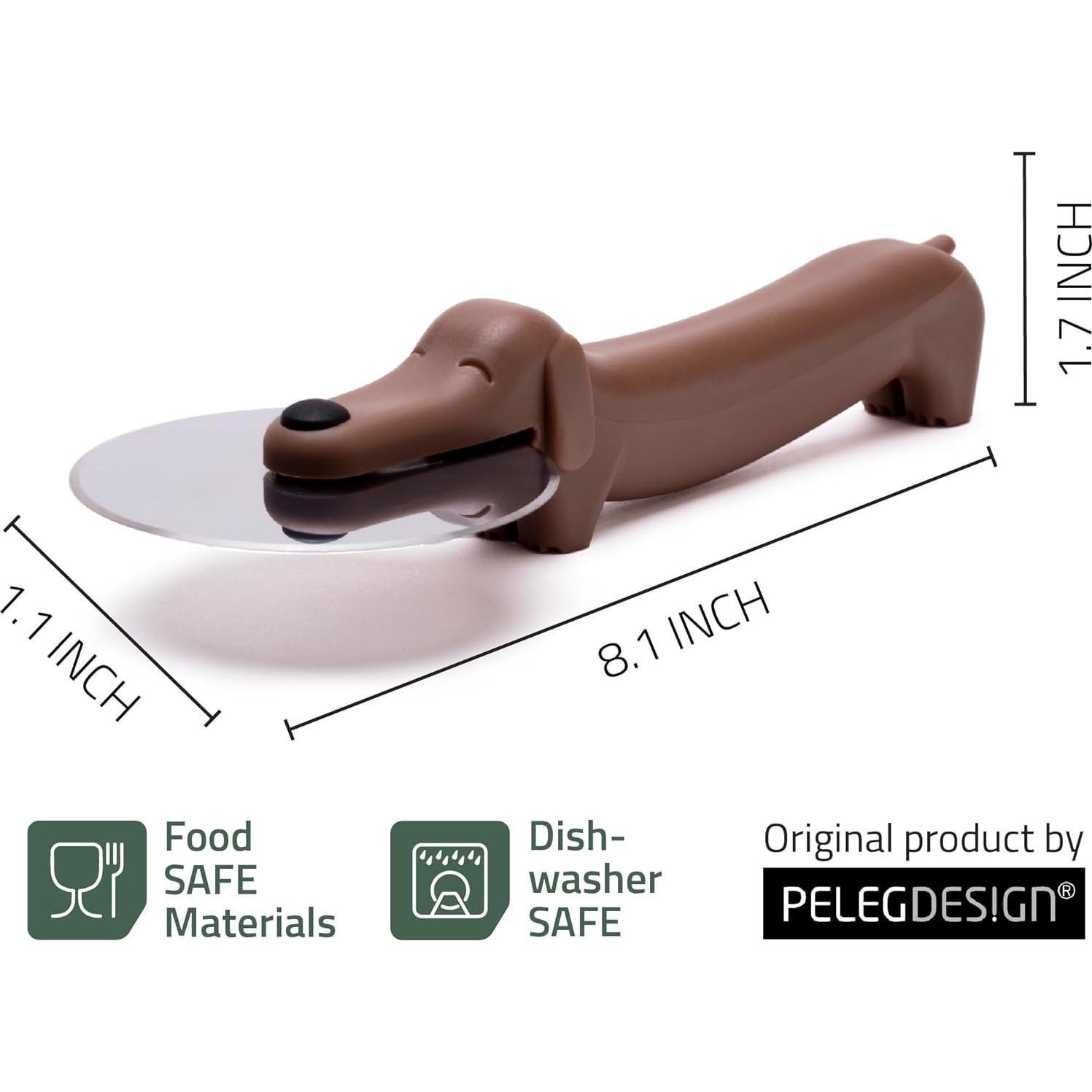 Cortador de Pizza Peleg Design Puperoni Perro Acero Inoxidable