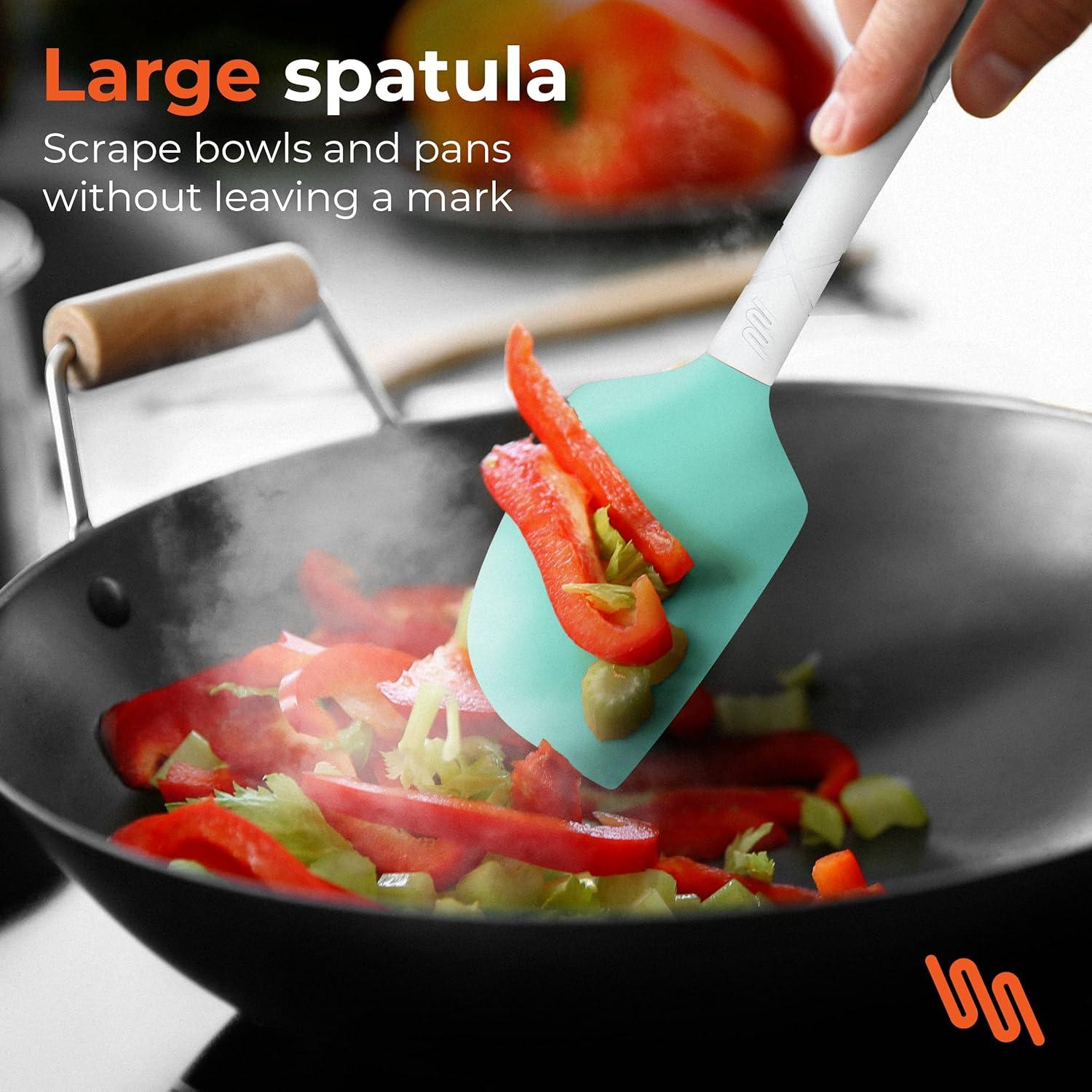 Juego de Espátulas de Silicona M KITCHEN - 4 Piezas Apto Lavavajillas