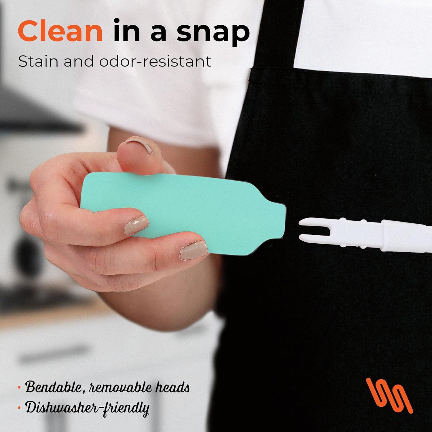 Juego de Espátulas de Silicona M KITCHEN - 4 Piezas Apto Lavavajillas