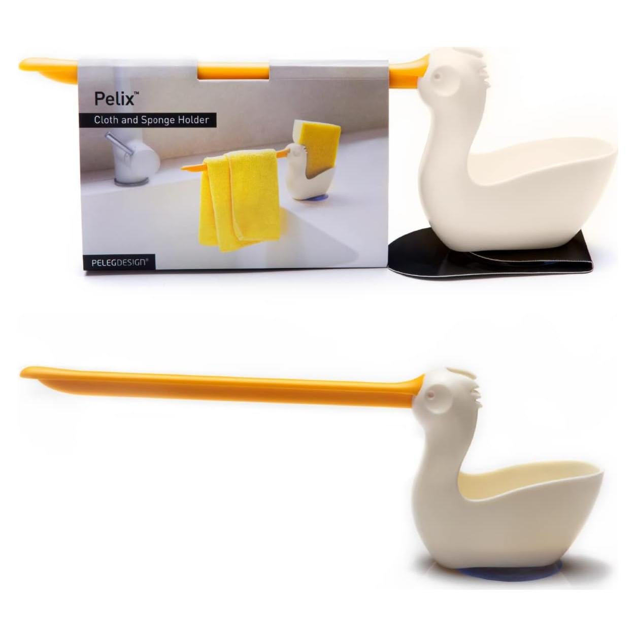 Soporte para Esponja PELEG DESIGN Blanco 25.7x4.6x8.9 cm