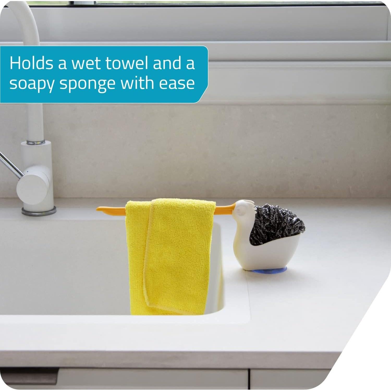 Soporte para Esponja PELEG DESIGN Blanco 25.7x4.6x8.9 cm