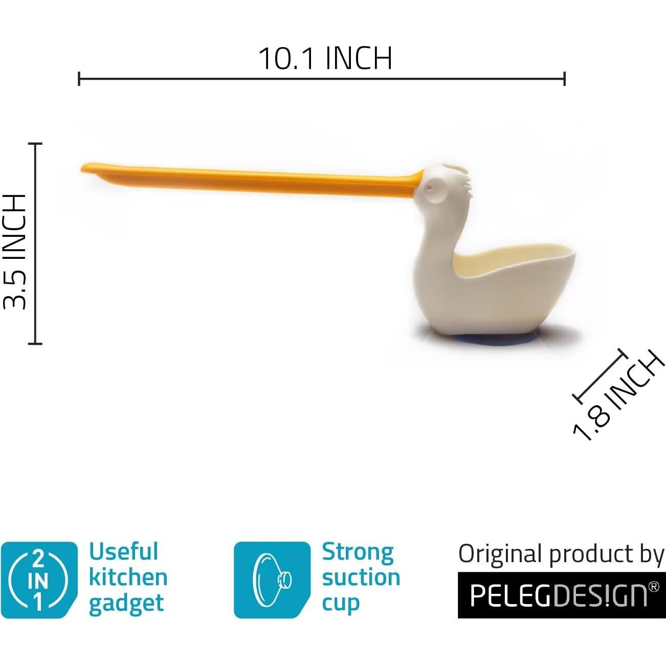 Soporte para Esponja PELEG DESIGN Blanco 25.7x4.6x8.9 cm