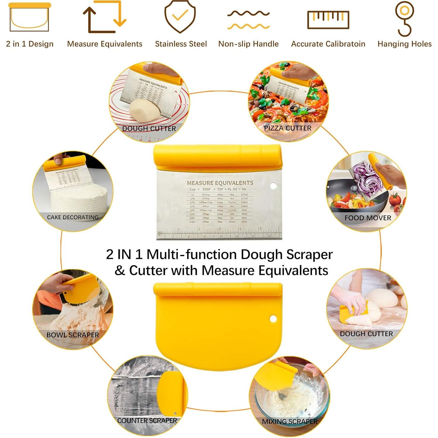 Conjunto de Horneado MIKULA: Rodillo Acero Inoxidable y Alfombrilla 61x40cm