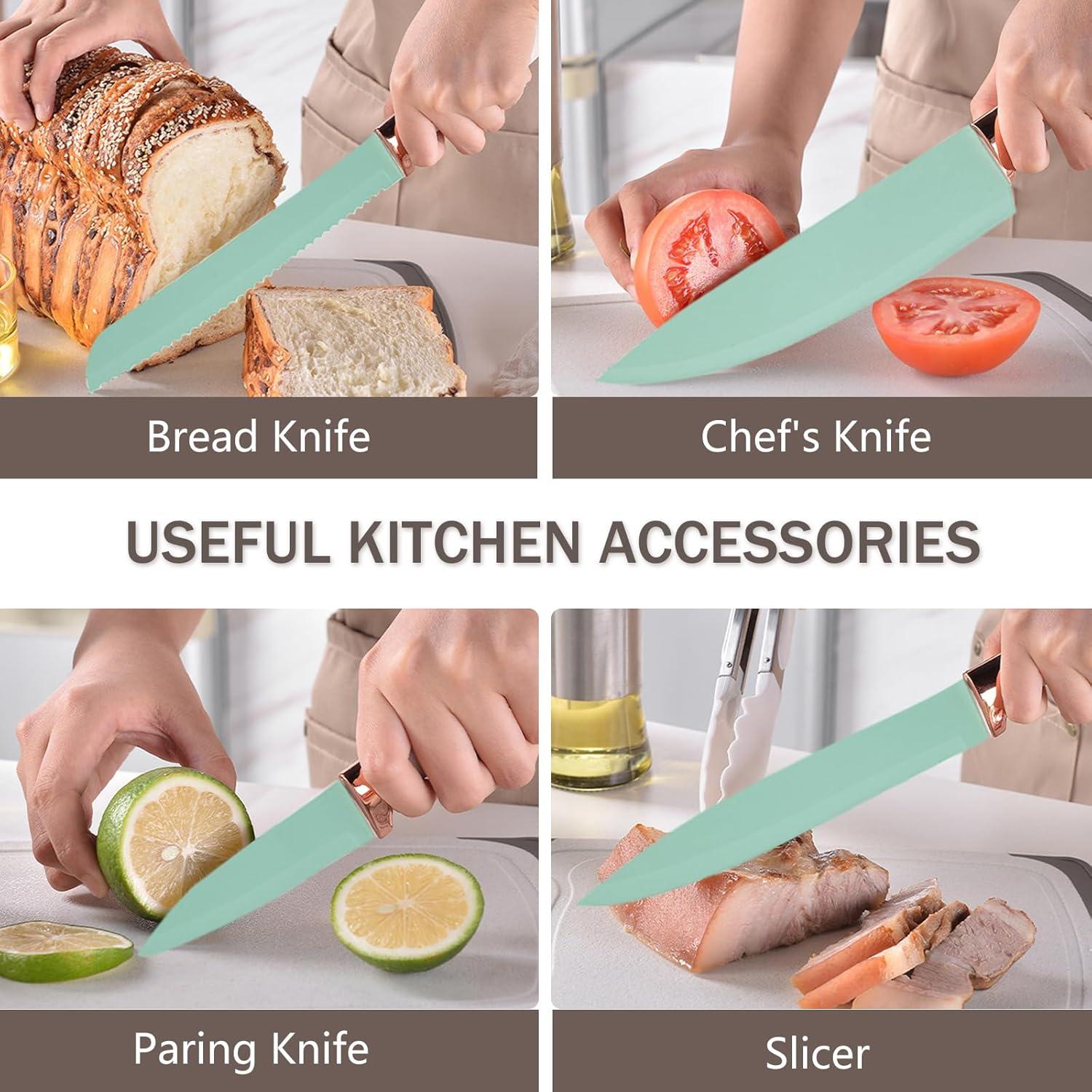 Juego de Utensilios de Cocina SHUNIKING 19 Piezas Silicona Verde