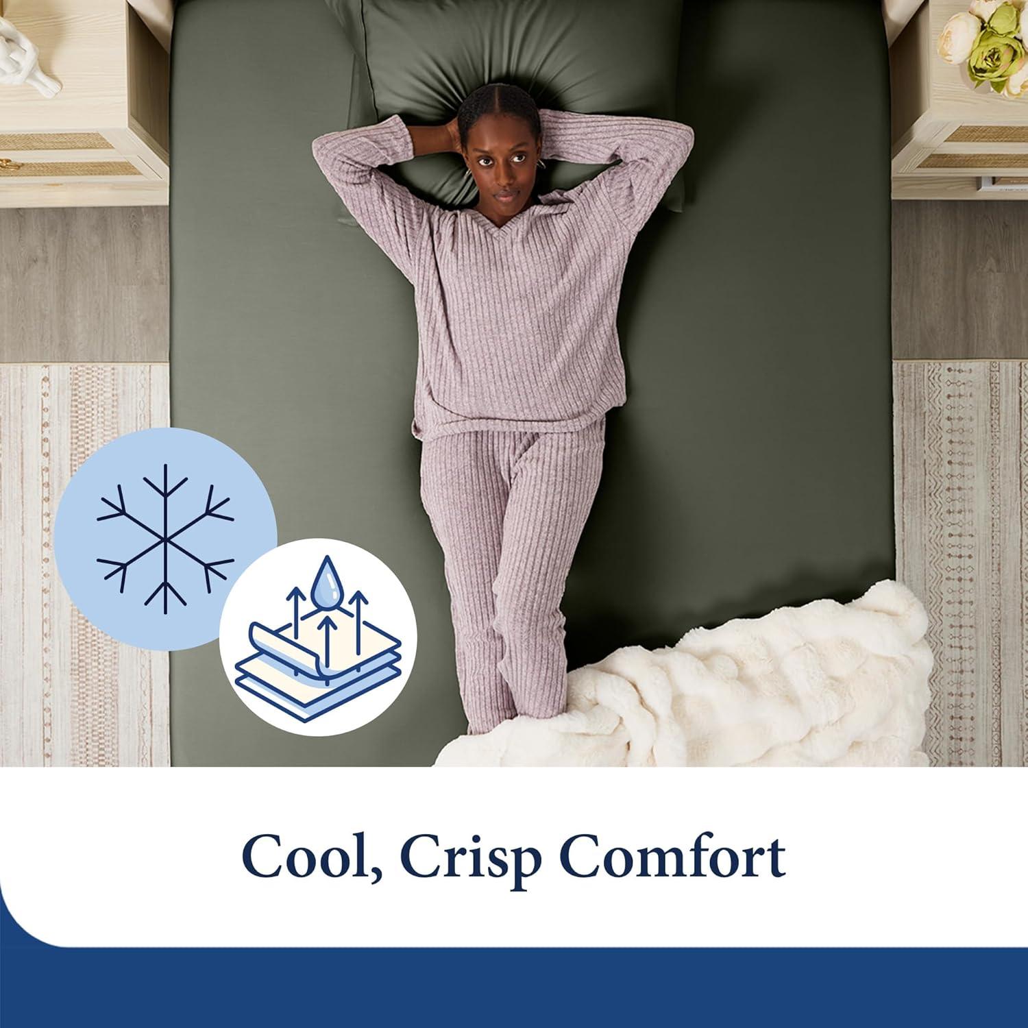 Sábana Ajustable Reina 100% Rayón Bambú Colección Casa Acogedora