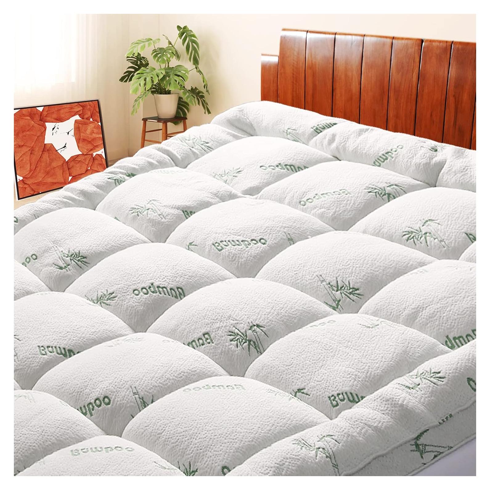 Cubierta de colchón Twin XL SakuraHome 1000GSM Viscosa Bambú