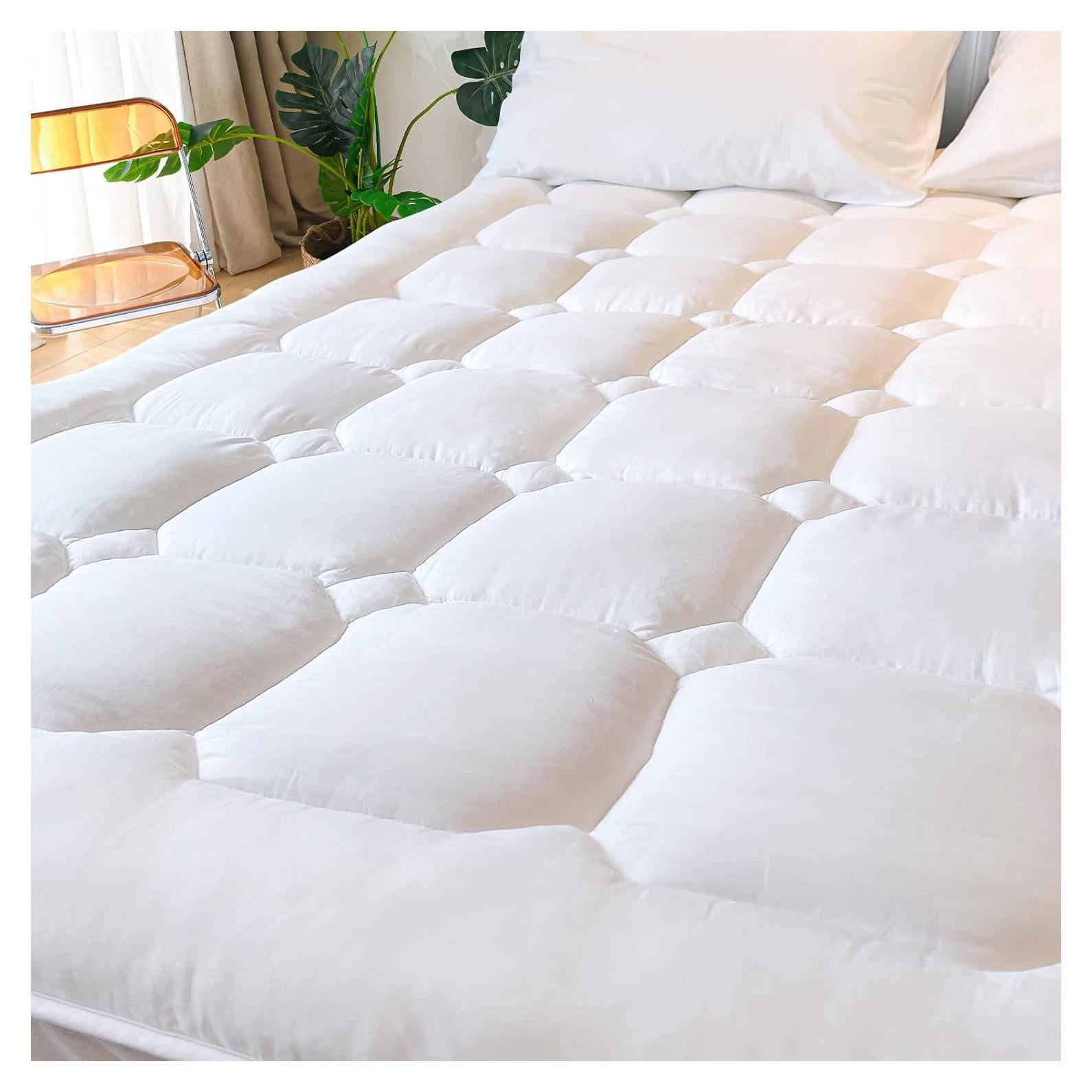 Protector de Colchón Queen UNILIBRA de Rayón de Bambú Acolchado