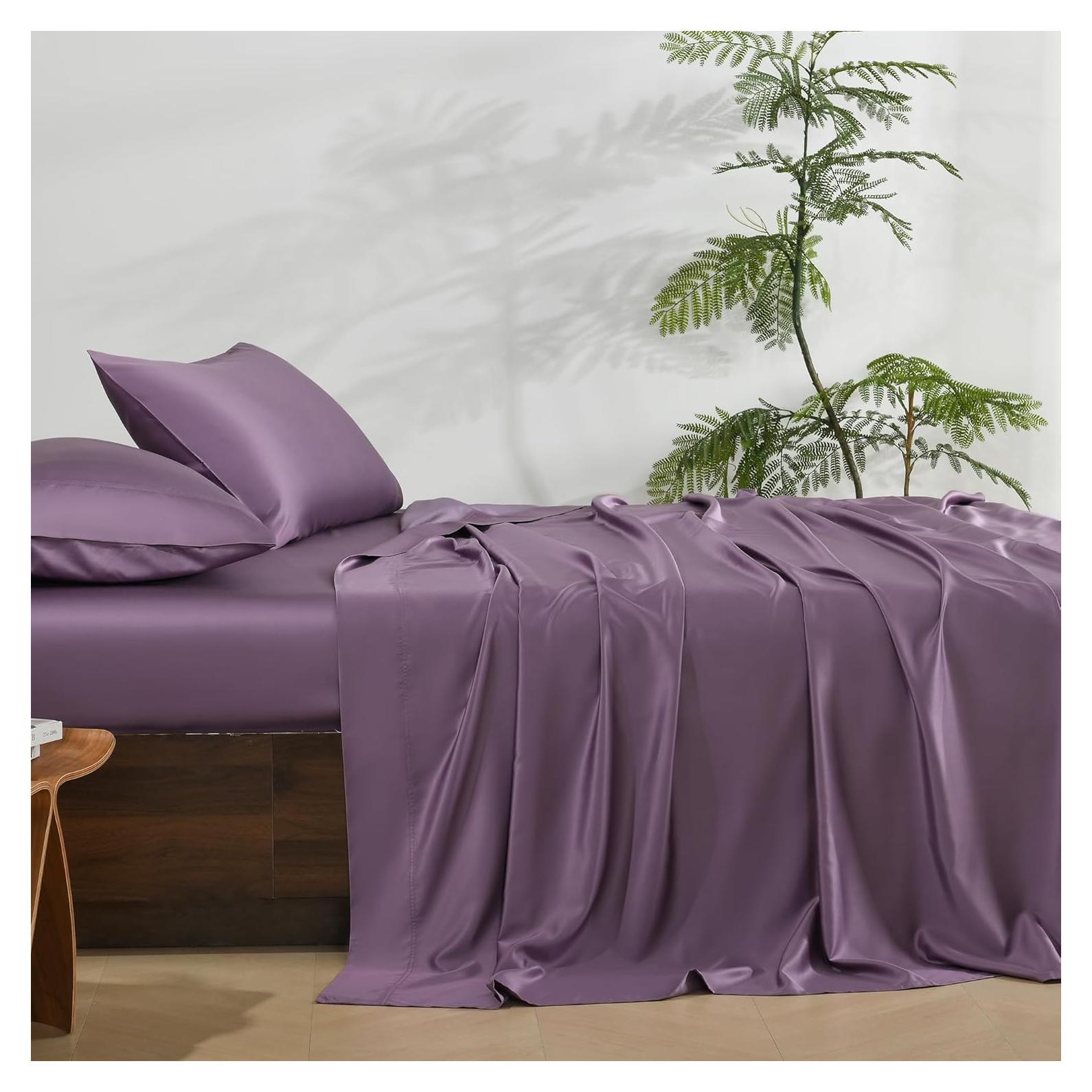 Juego de Sábanas King NatureField 4 Piezas Rayón Bambú