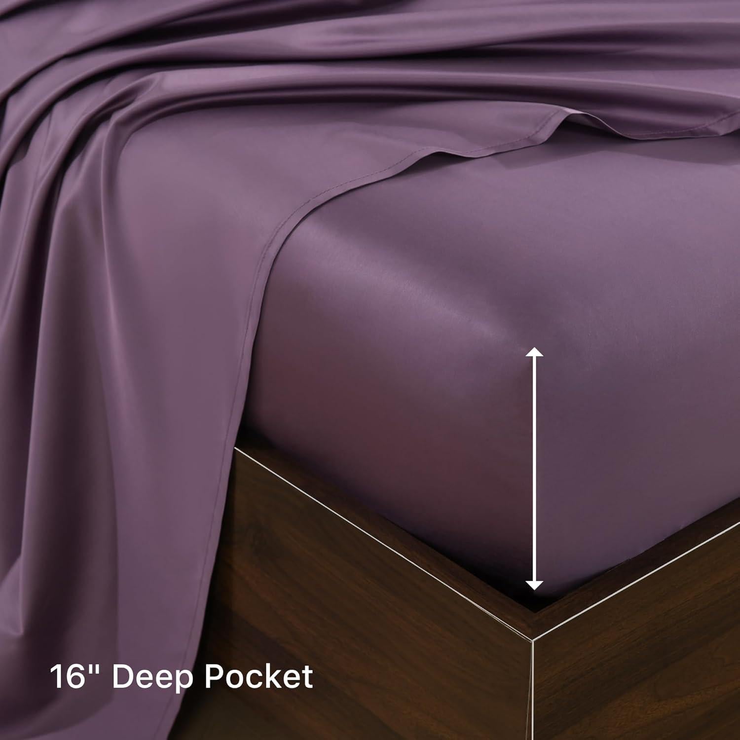 Juego de Sábanas King NatureField 4 Piezas Rayón Bambú