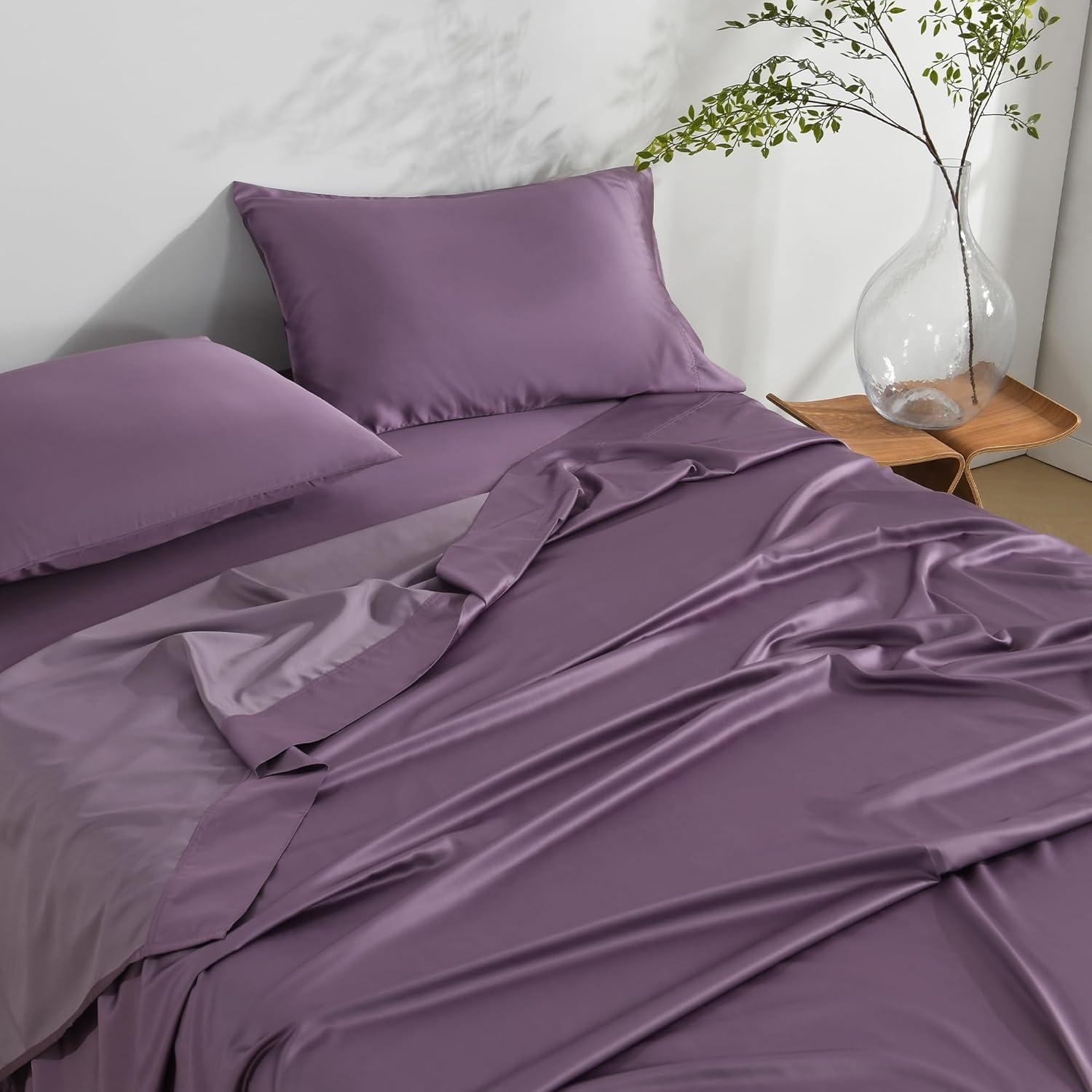 Juego de Sábanas King NatureField 4 Piezas Rayón Bambú