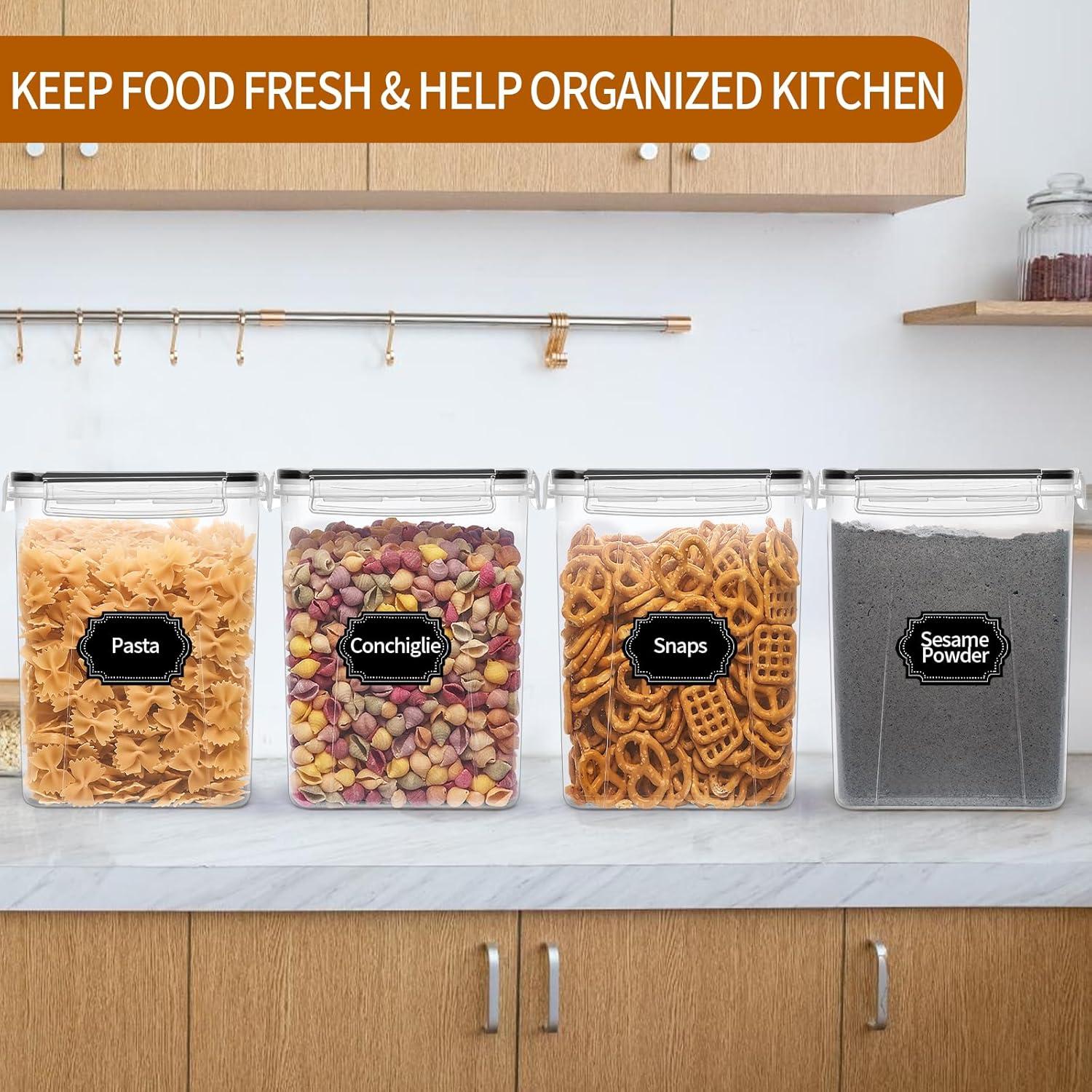 Paquete de 4 Contenedores de Alimentos Herméticos 5.2L HKJ Chef