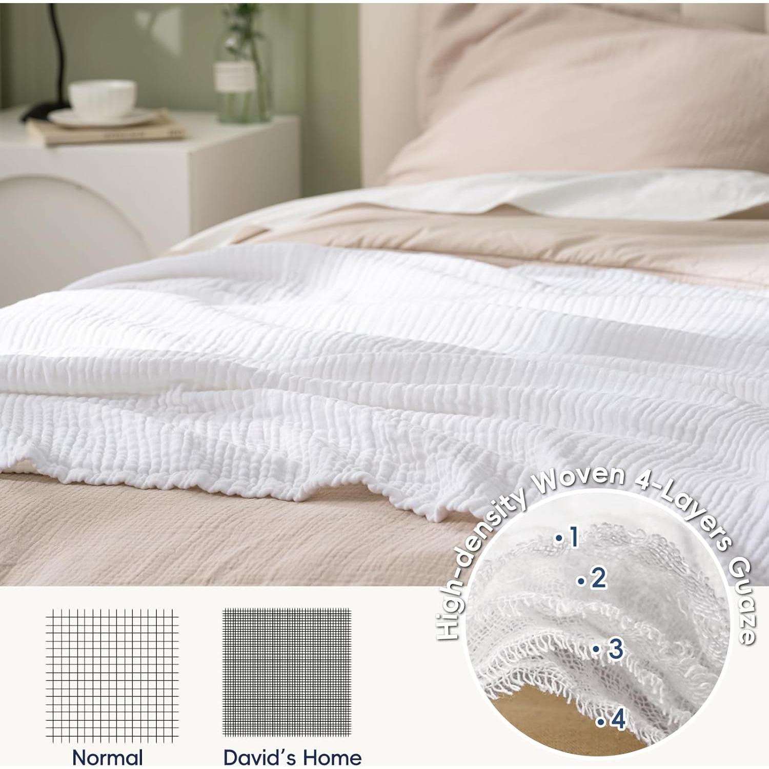 Manta de Muselina Enfriamiento David's Home Queen 228.6cm