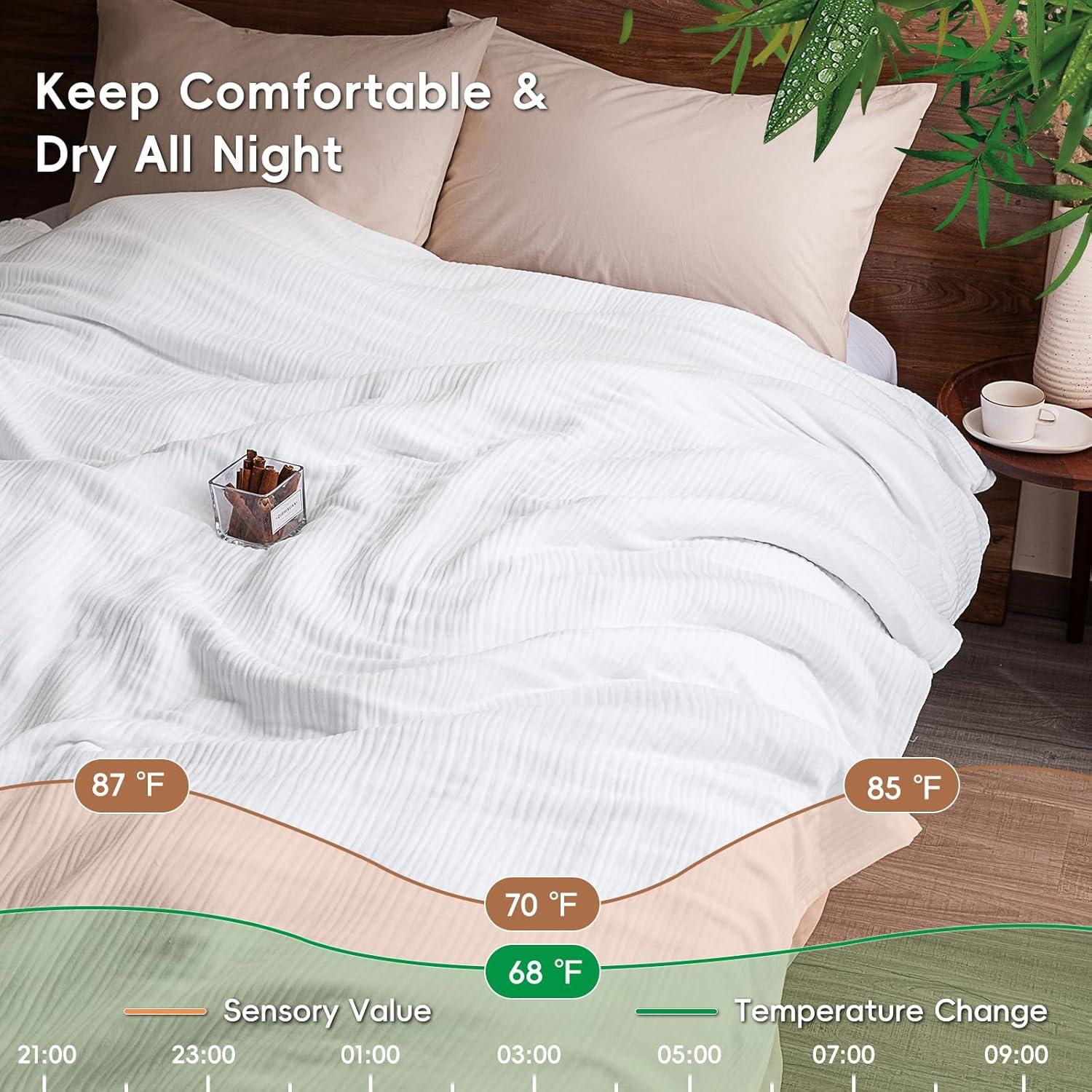 Manta de Muselina Enfriamiento David's Home Queen 228.6cm