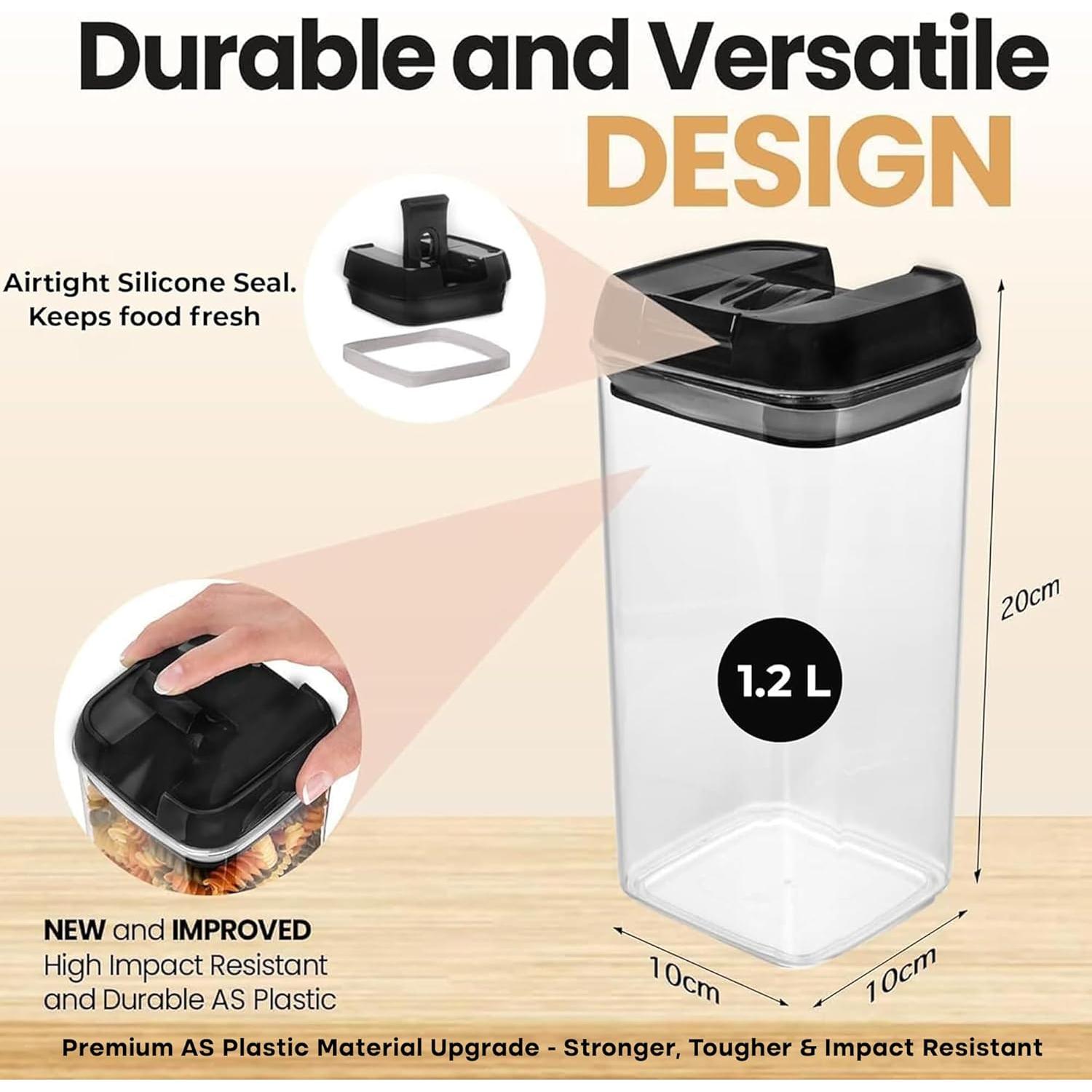 Contenedores de Almacenamiento Hermético Shazo 6 PC 1.2L BPA Free