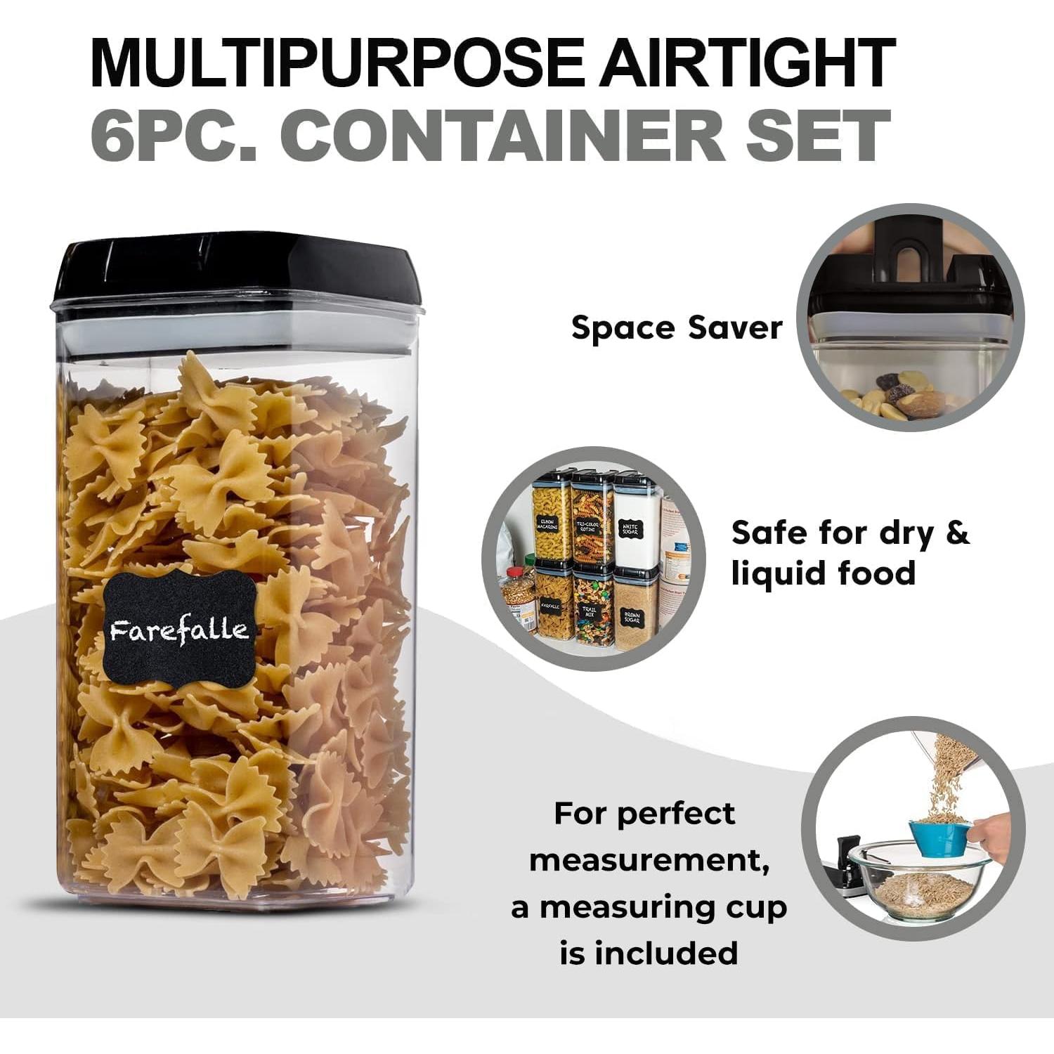 Contenedores de Almacenamiento Hermético Shazo 6 PC 1.2L BPA Free