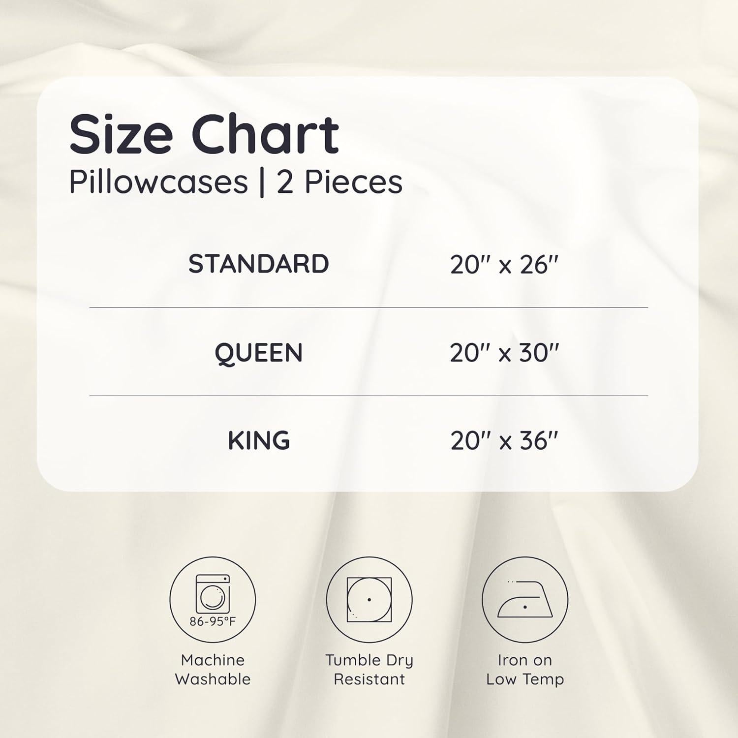 Juego de 2 Fundas de Almohada Queen Bambaw 100% Viscosa Refrigerantes